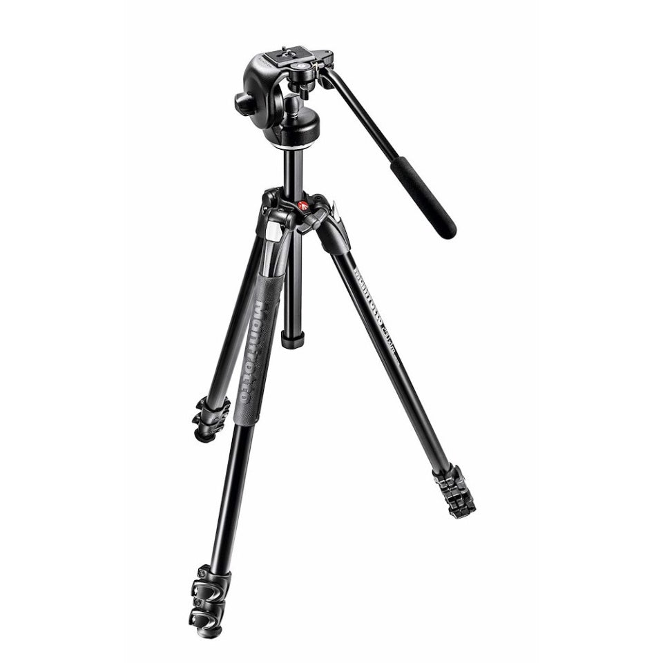 Manfrotto 290 Extra Kit With MT290XTA3 Aluminum Tripod 3 Section And 128RC Head